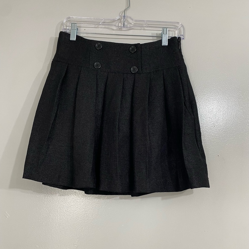 Bcbgeneration, Black Mini Pleated Skirt,Size 8